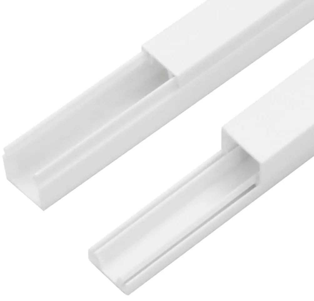 vidaXL Κανάλι Καλωδίων 10 x 10 χιλ. 10 μ. από PVC