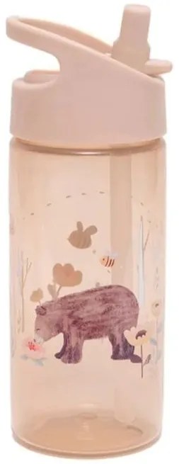 Παγούρι Με Καλαμάκι Tritan Bear linen White Stars 380ml Petit Monkey PTM-DB43