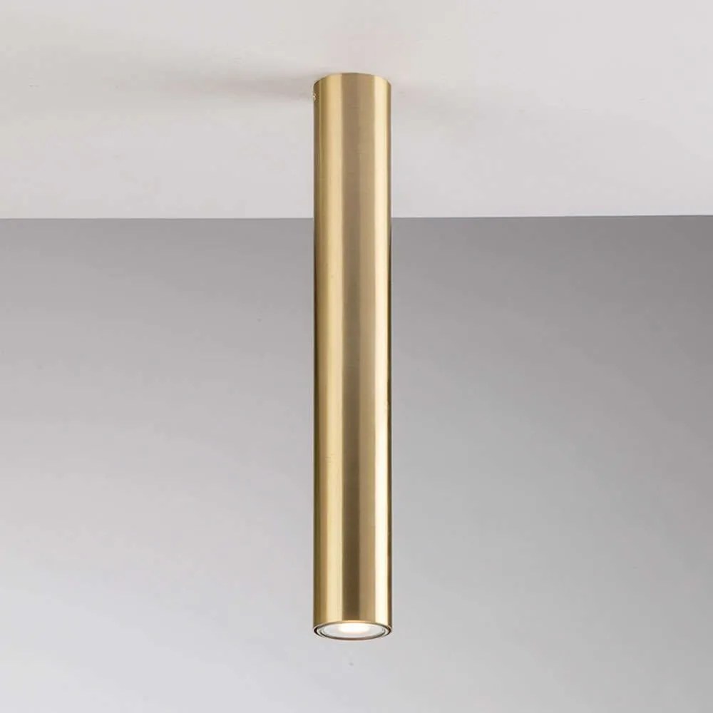 Φωτιστικό Οροφής - Πλαφονιέρα Fluke I-FLUKE-PL40 ORO 1xGU10 Φ5,5cm 40cm Gold Luce Ambiente Design Metal