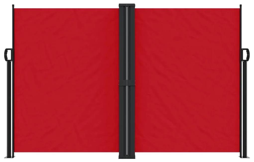 vidaXL Σκίαστρο Πλαϊνό Συρόμενο Κόκκινο 160 x 600 εκ.
