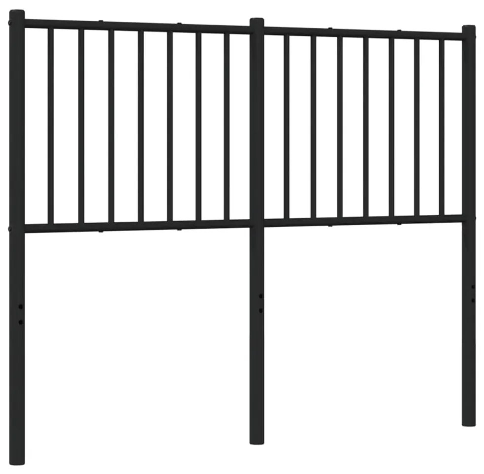 vidaXL Κεφαλάρι Μαύρο 120 εκ. Μεταλλικό