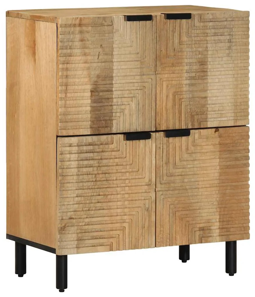 vidaXL Sideboard καφέ 60x33x75 cm μασίφ ξύλο Mango