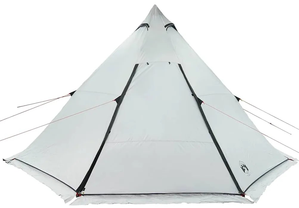 vidaXL Σκηνή Οικογενειακή Tipi 8 Ατ. Αδιάβροχη Λευκή Ύφασμα Συσκότισης