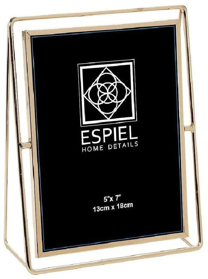 Κορνίζα FAM304 15x20cm Gold Espiel Μέταλλο
