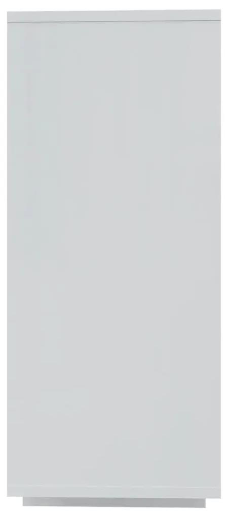 Μπουφές Γυαλιστερός Λευκός 120 x 30 x 75 εκ. από Μοριοσανίδα - Λευκό