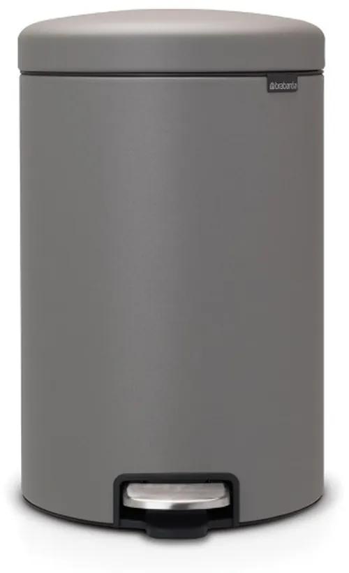 Brabantia 1001091 Κάδος με πεντάλ 20L, Mineral Concrete Grey