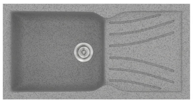 Sanitec Classic 324 Granite Grey Νεροχύτης 55cm