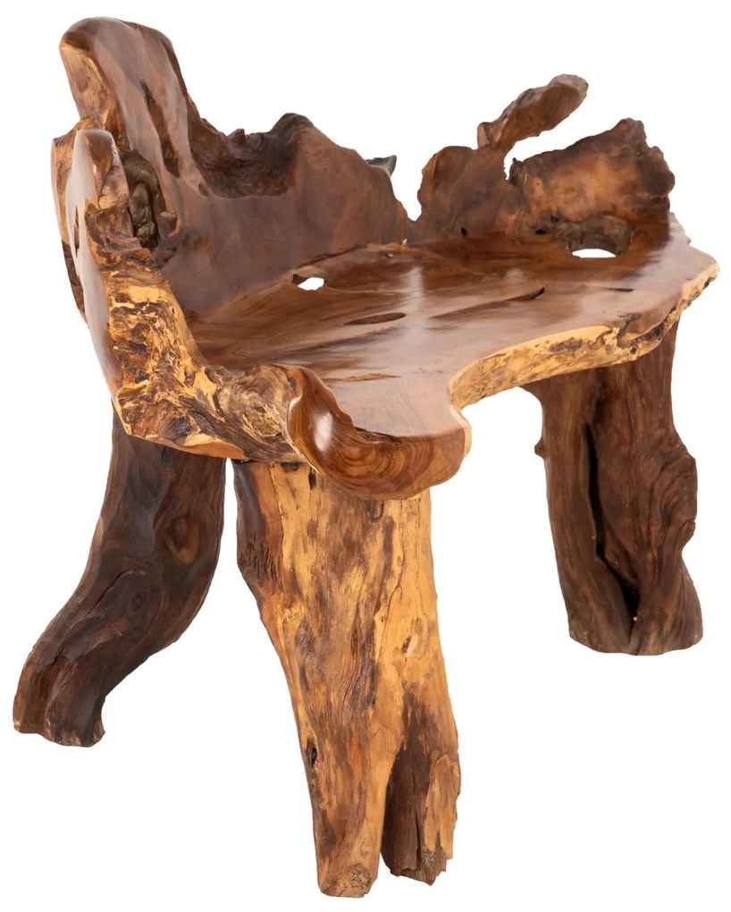 Παγκάκι C9398 Μασίφ Ξύλο Teak Φυσικό 130x52x80Υεκ. 130x52x80 εκ.