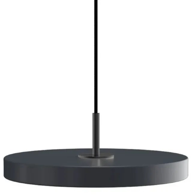 Φωτιστικό Οροφής Asteria Plus Mini Black 2289C4175 Φ31x10.5cm Led 1200lm 18W 2400-3000k Anthracite Umage
