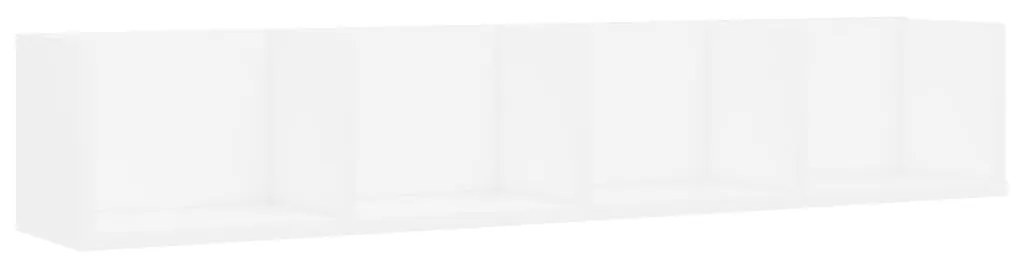 vidaXL Ράφι Τοίχου για CD Λευκό 100 x 18 x 18 εκ. από Επεξ. Ξύλο
