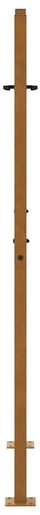 vidaXL Πύλη κήπου 105x155 cm Σταυρός σχεδιασμού από διαβρωμένο χάλυβα
