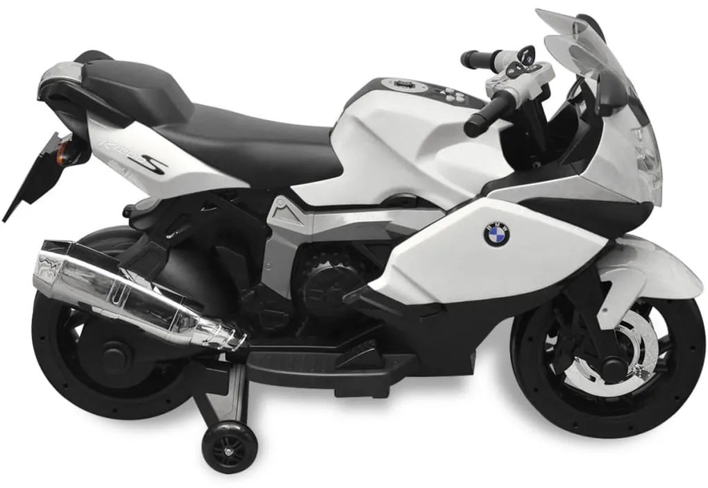 vidaXL BMW 283 Ηλεκτροκίνητη Μηχανή για Παιδιά Λευκή 6 V