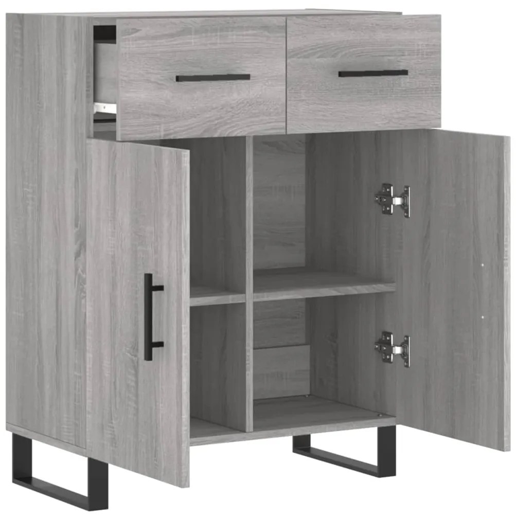 vidaXL Ντουλάπι Γκρι Sonoma 69,5 x 34 x 90 εκ. από Επεξεργασμένο Ξύλο