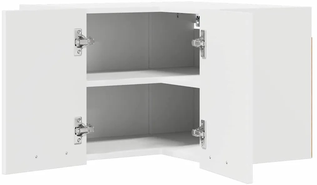 vidaXL Κρεμαστό ντουλάπι Λευκό 57 x 57 x 40 εκ. Επεξεργασμένο ξύλο