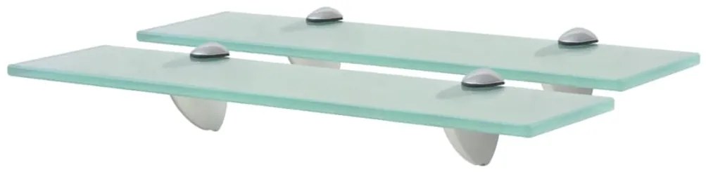 vidaXL Ράφια Τοίχου 2 τεμ. 8 χιλ. 40 x 20 εκ. Γυάλινα