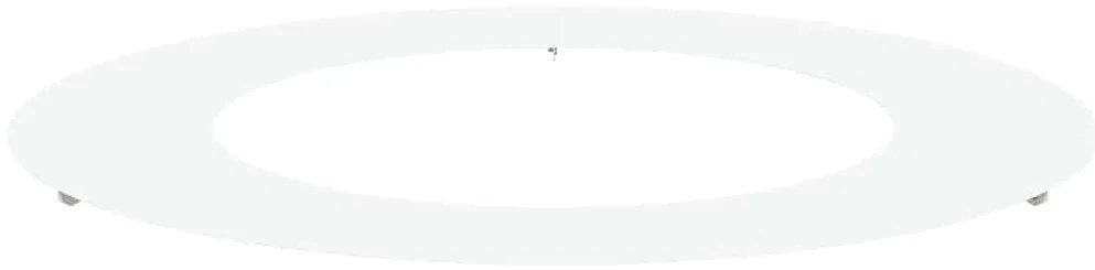 vidaXL Flat Tree Ring Λευκή Ø50/80 εκ. Χάλυβας