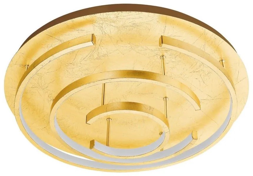 Φωτιστικό Οροφής Πλαφονιέρα Led Pozondon 98488 Gold Eglo Metal, Plastic
