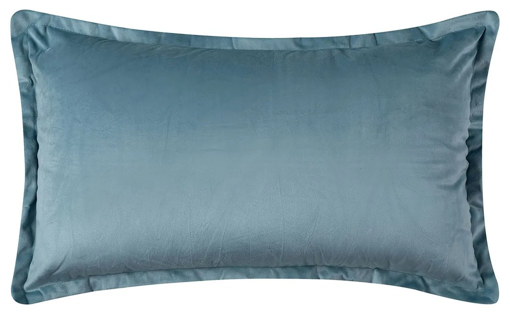 Βελουτέ Διακοσμητική Μαξιλαροθήκη (35x60) Silk Fashion A804 Σιέλ