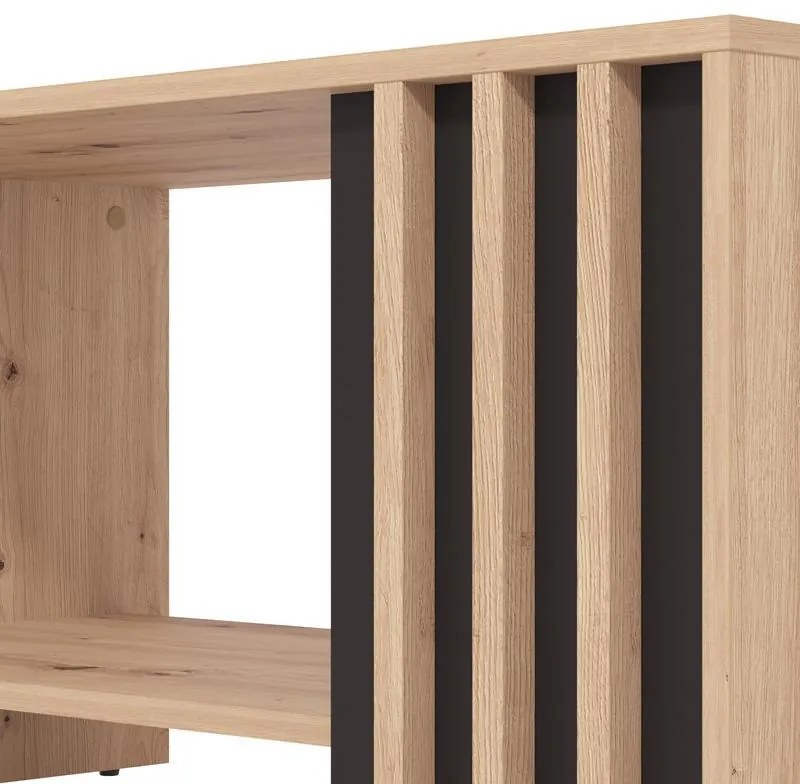 Τραπεζάκι Σαλονιού Laval Artisan Oak - Μαύρο 90x50x46 εκ. 90x50x46 εκ.