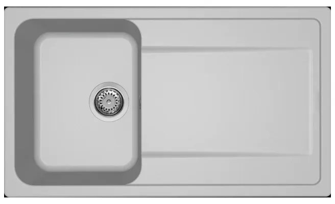 Νεροχύτης κουζίνας LIFE 400 Aluminium 79 ELLECI 86x50cm