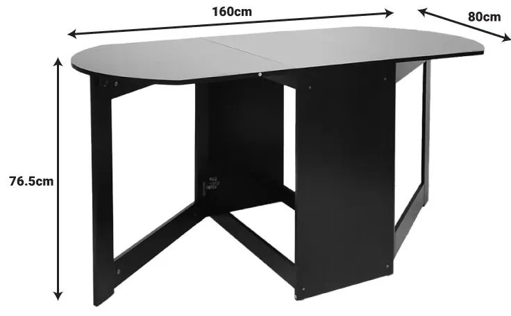 Τραπέζι Nadine πολυμορφικό-επεκτεινόμενο wenge 160x80x76.5εκ 160x80x76.5 εκ.