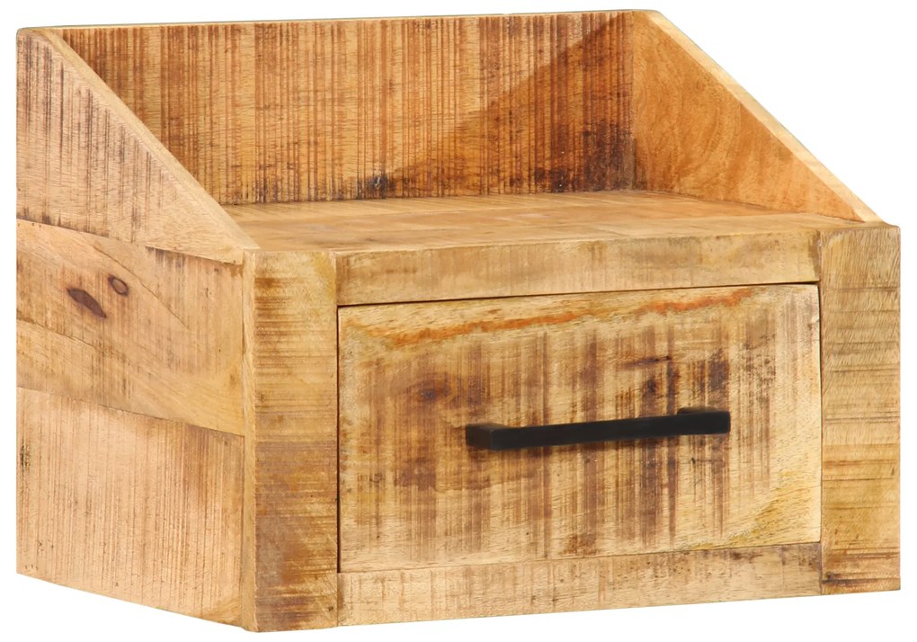 vidaXL Κομοδίνο 40x30x30 εκ. Μασίφ Ξύλο Ρουστίκ Μάνγκο