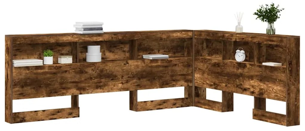 vidaXL Κεφαλάρι Αποθήκης Καπνιστή δρυς 135 cm Επεξεργασμένο ξύλο