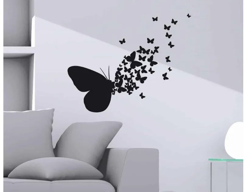 Αυτοκόλλητα Τοίχου Πεταλούδες Butterflies M 54110 Ango Dalber-54110-Μαύρο 54110