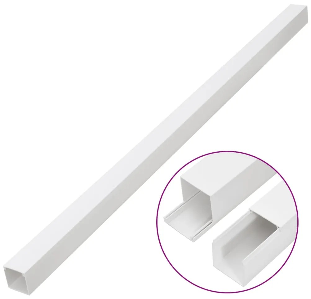 vidaXL Κανάλι Καλωδίων 40 x 25 χιλ. 30 μ. από PVC