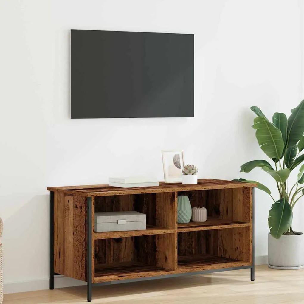 vidaXL Ντουλάπι TV Παλιό Ξύλο 100 x 40 x 50 cm Επεξεργασμένο ξύλο