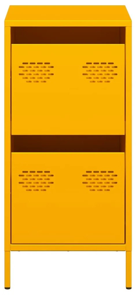 vidaXL Ντουλάπι Μουσταρδί 35x39x73,5 εκ. από Χάλυβα Ψυχρής Έλασης