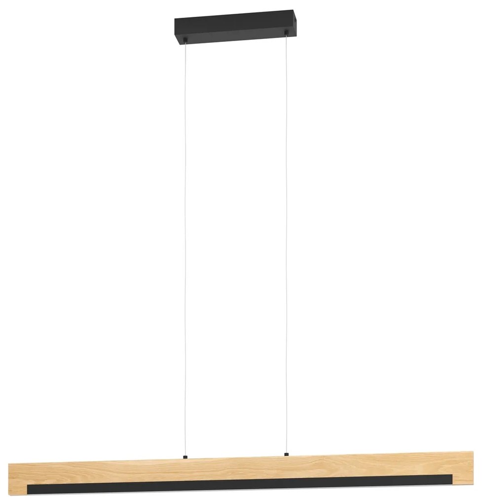 Φωτιστικό Κρεμαστό Eglo 901737 CAMACHO Καφέ (Brown)|Μαύρο Ματ (Black Mat) 3000K