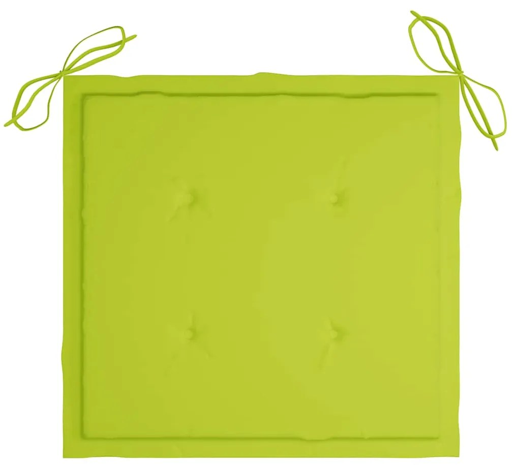 vidaXL Καρέκλες Εξωτ. Χώρου Πτυσσόμενες 6 τεμ Ξύλο Ακακίας & Μαξιλάρια