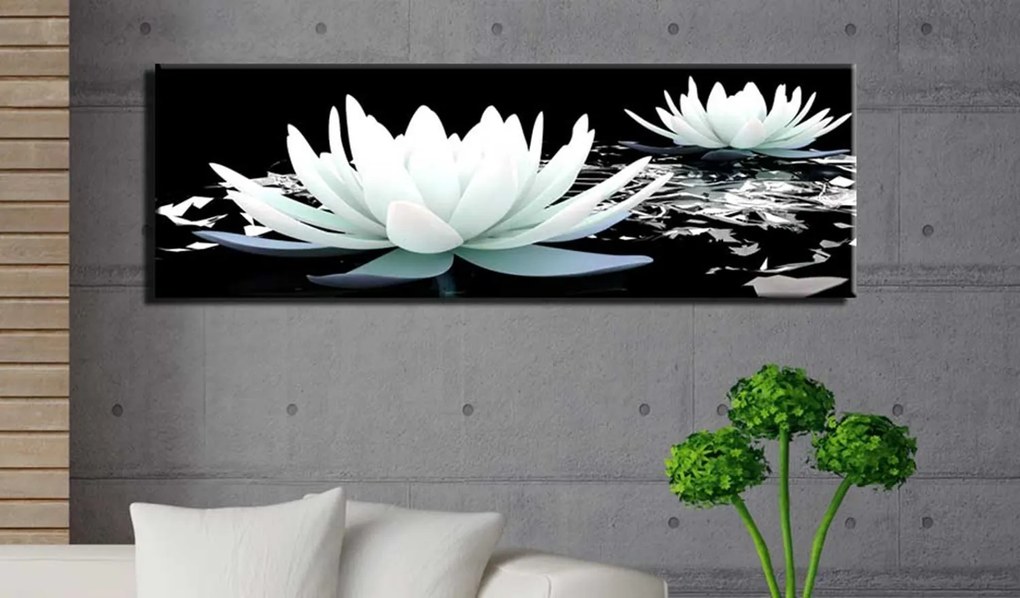 Πίνακας - Alabaster lilies 120x40