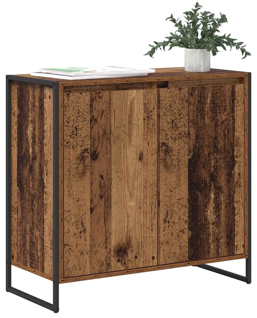 vidaXL Βοηθητικό ντουλάπι Παλιό Ξύλο 79 x 36 x 75 εκ