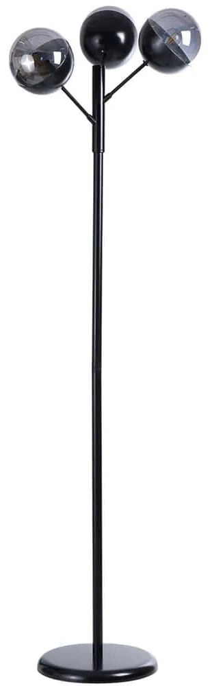 Φωτιστικό Δαπέδου 534LUN5492 48x163cm 3xE27 40W Black-Fume Opviq