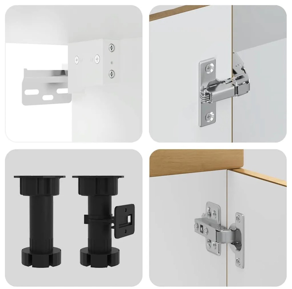 vidaXL Σετ Ντουλάπια Κουζίνας 7 Τεμαχίων Kalmar Επεξεργασμένο Ξύλο