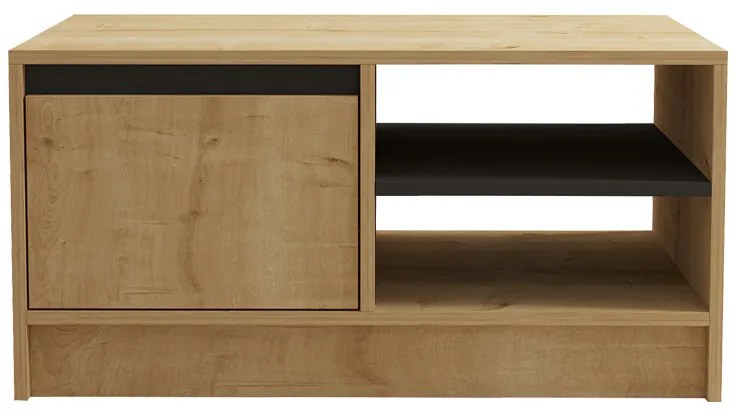 Τραπέζι σαλονιού Narli pakoworld σε oak απόχρωση 90x60x45εκ - 120-000512