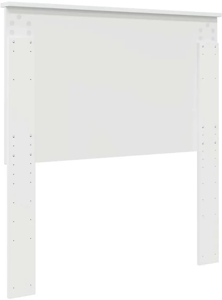 vidaXL Κεφαλάρι με κεφαλάρι Γυαλιστερό Λευκό 90 cm Επεξεργασμένο ξύλο