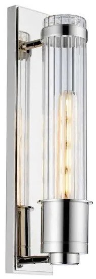 Απλίκα Φωτιστικό Μπάνιου 1xE27 IP44 Wellington Quintiesse Elstead Lighting QN-WELLINGTON1-PC Χρώμιο