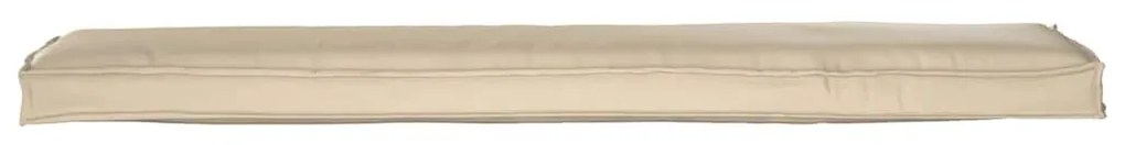 vidaXL Μαξιλάρι παλέτας Μπεζ 180 x 40 x 8 εκ. Ύφασμα Όξφορντ