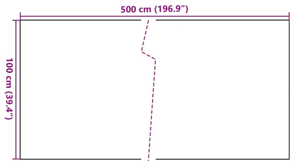 ΔΙΑΧΩΡΙΣΤΙΚΟ ΒΕΡΑΝΤΑΣ ΚΑΦΕ &amp; ΜΑΥΡΟ 500X100 ΕΚ. ΣΥΝΘΕΤΙΚΟ ΡΑΤΑΝ 156258