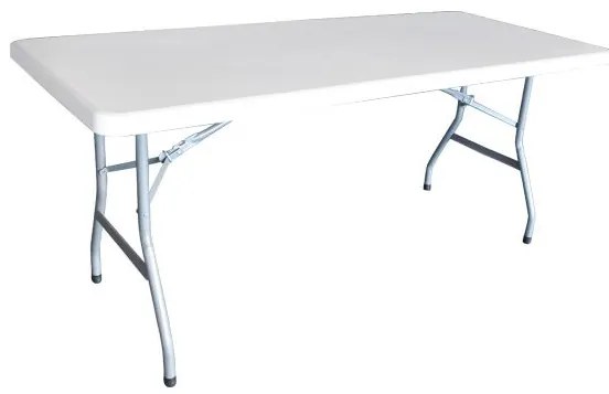 BLOW-R Τραπέζι Συνεδρίου - Catering Πτυσσόμενο, Μέταλλο Γκρι, HDPE Άσπρο 40mm  180x76x74cm ΕΟ170,1