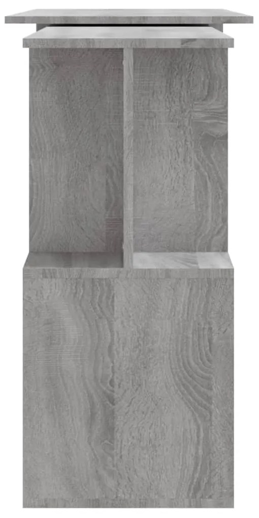 vidaXL Γραφείο Γωνιακό Γκρι Sonoma 200x50x76 εκ. Επεξεργασμένο Ξύλο