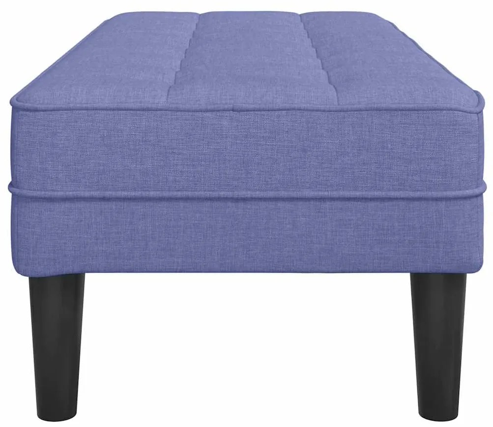 vidaXL παγκάκι Μπλε τζιν 113 x 57 x 39 εκ. ύφασμα