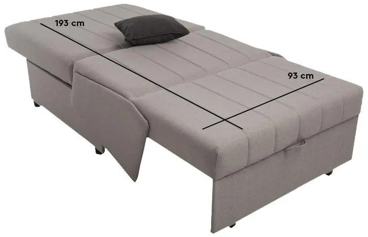 Πολυθρόνα New Montana Fylliana Γκρί - Σκούρο Γκρί Bombay 95x100x92 εκ. 95x100x92 εκ.