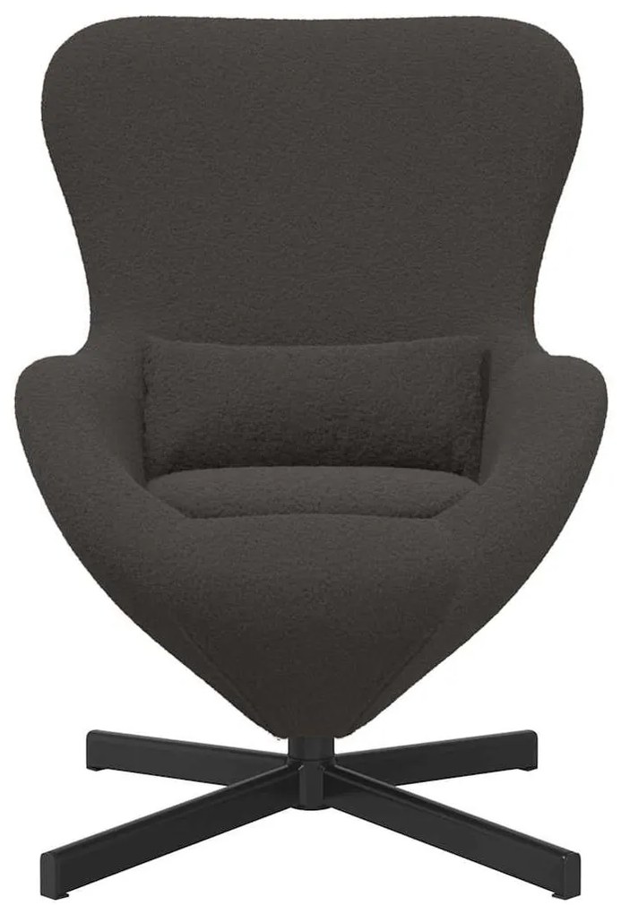 vidaXL Κάθισμα-αυγό Σκούρο γκρι 63 x 73 x 90 εκ