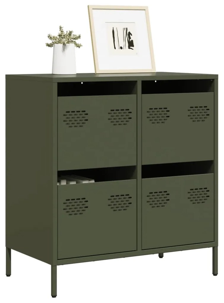 Ντουλάπι Λαδί 68x39x73,5 εκ. από Χάλυβα Ψυχρής Έλασης