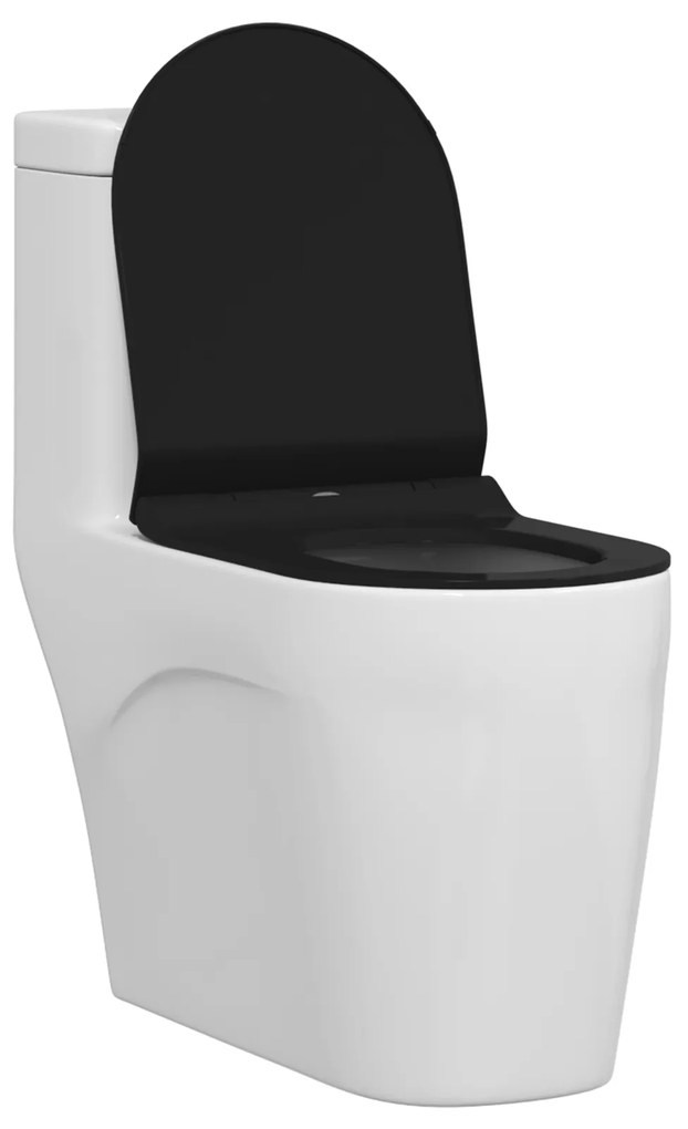vidaXL Λεκάνη Μαύρο 48.5 x 36 x 5 εκ. Πολυπροπυλένιο