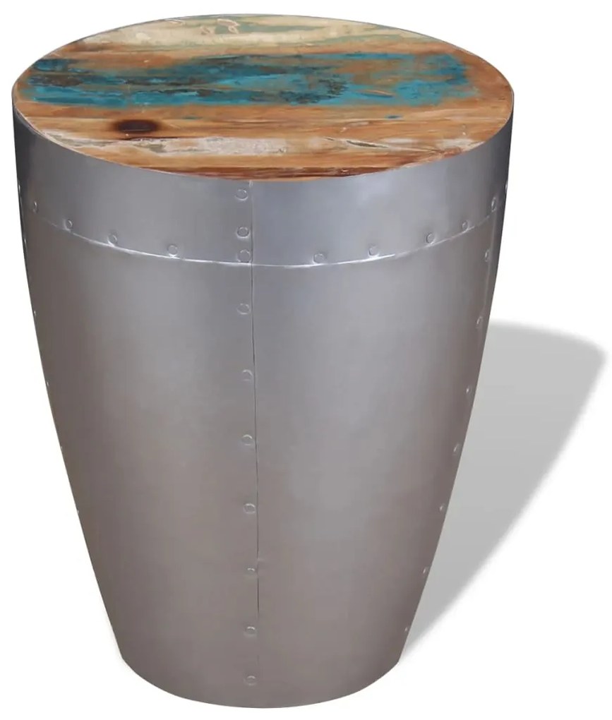 vidaXL Σκαμπό Aviator από Μασίφ Ανακυκλωμένο Ξύλο